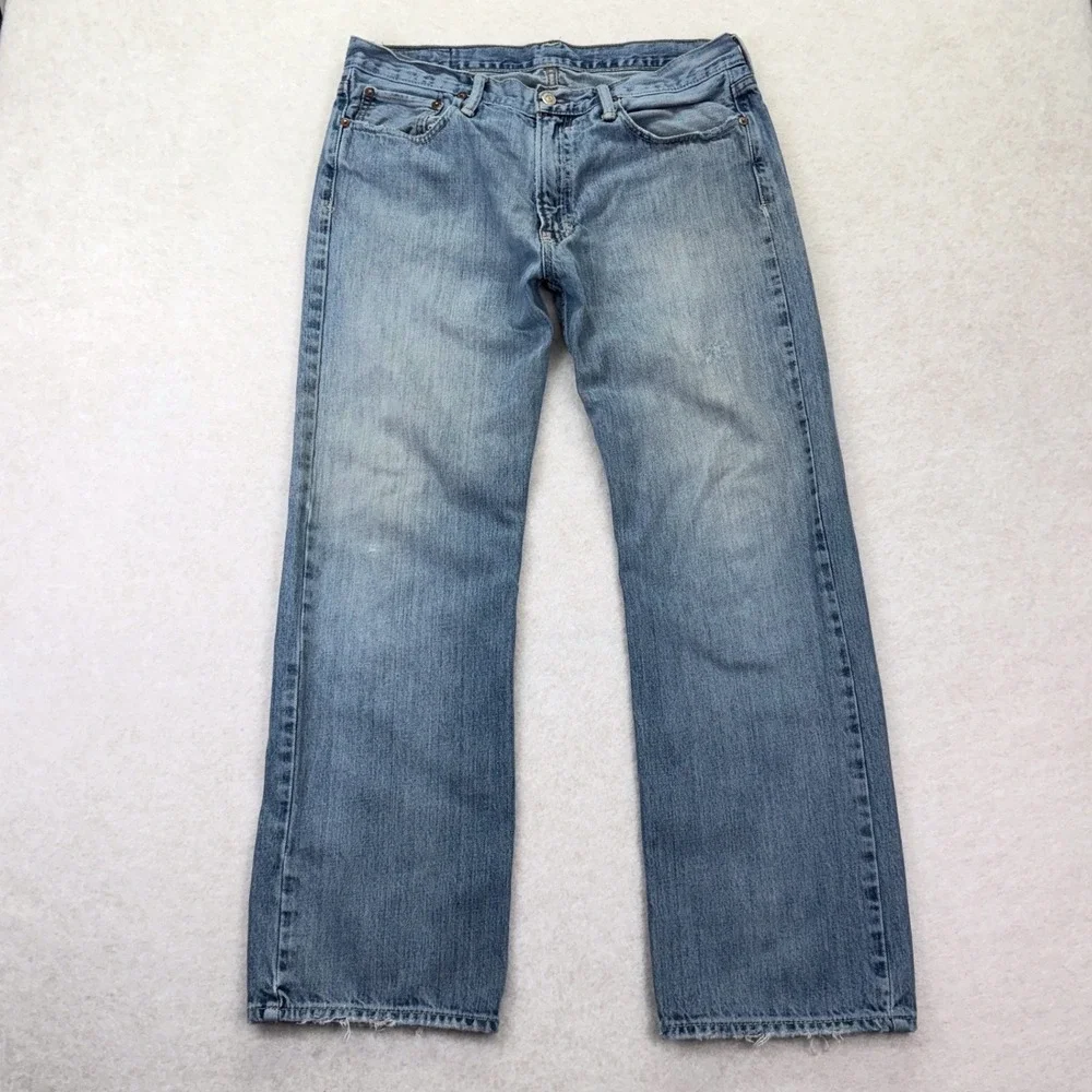 VTG Y2K Polo Ralph Lauren Classic Fit 34x30 Light Wash Denim Men's Jeans Cotton
